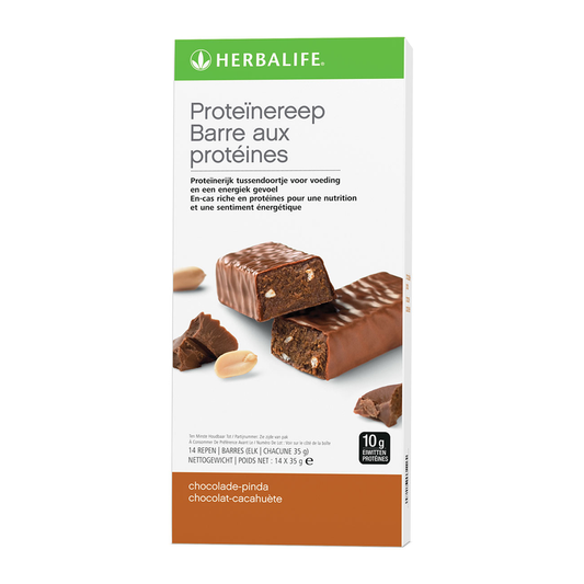 Proteïnereep chocolade pinda 14 repen per stuk 35 gr